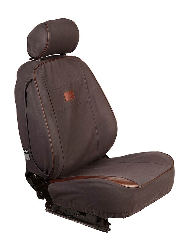 Premium Range Seat Covers (Jimny Year 2013 - 2017) CHARCOAL+BROWN LEATHER